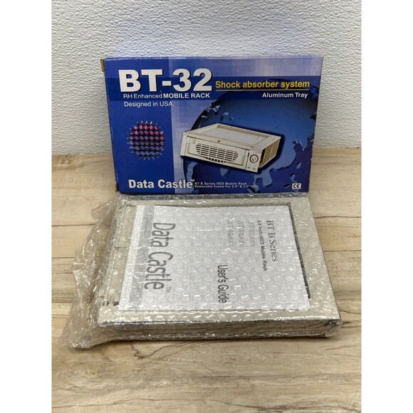 Data Cstle BT-32 RH Enhanced HDD Mobile Rack Shock Absorber Aluminum Tray W Keys - Picture 2 of 16